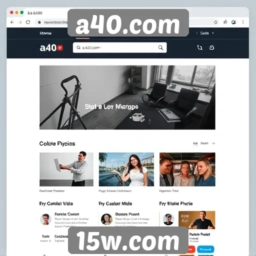 análise da interface do usuário em a40.com